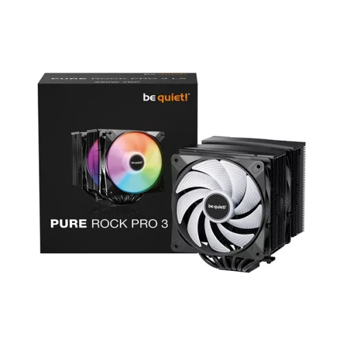 Be Quiet! CPU Cooler - PURE ROCK PRO 3 LX Black (AMD: AM4/AM5; Intel: 1851/1700/1200/1150/1151/1155)