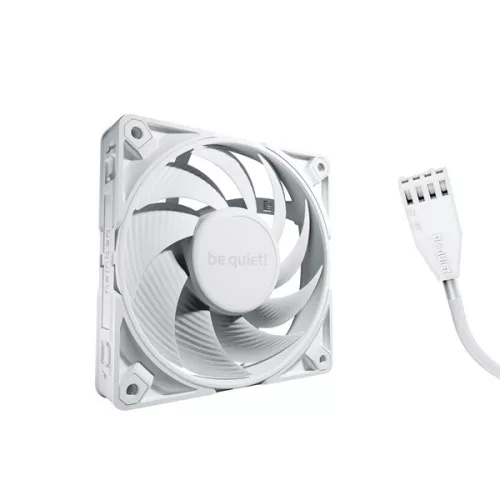 Be Quiet! Cooler 12cm - SILENT WINGS PRO 4 White 120mm PWM (3000rpm, 36,9dB, fehér)