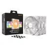 Be Quiet! Cooler 14cm - LIGHT WINGS LX 140mm PWM White Triple-Pack (RGB, 1200rpm, 22,9dB, fehér)