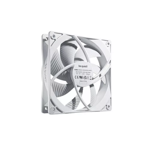 Be Quiet! Cooler 12cm - PURE WINGS 3 120mm PWM Reverse W 3-Pack (1500rpm, 28,5dB, fehér)