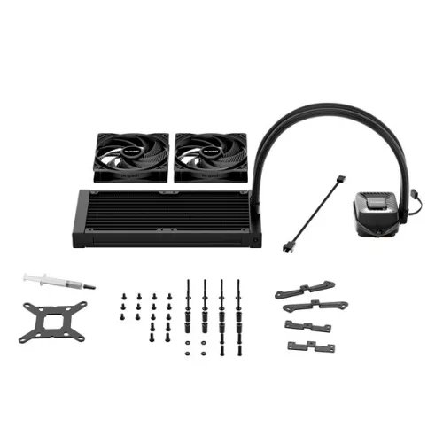 Be Quiet! CPU Water Cooler - PURE LOOP 3 240mm (2x120mm, csatlakozó: 3pin, cső hossza: 400mm)