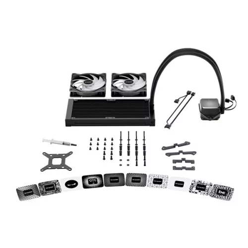 Be Quiet! CPU Water Cooler - PURE LOOP 3 LX 240mm (2x120mm, csatlakozó: 3pin, cső hossza: 400mm)