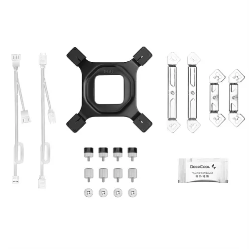 DeepCool CPU Cooler - AG620 WH ARGB V2 (29,4 dB; max, 115,32 m3/h; 4pin csatlakozó, 6 db heatpipe, 12cm, PWM, fehér)