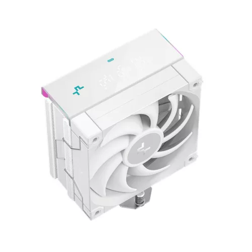 DeepCool CPU Cooler - AK400 DIGITAL PRO WH (25 dB; max, 103,45 m3/h; 4pin csatlakozó, 4 db heatpipe, 12cm, PWM, fehér)