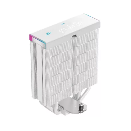 DeepCool CPU Cooler - AK400 DIGITAL PRO WH (25 dB; max, 103,45 m3/h; 4pin csatlakozó, 4 db heatpipe, 12cm, PWM, fehér)