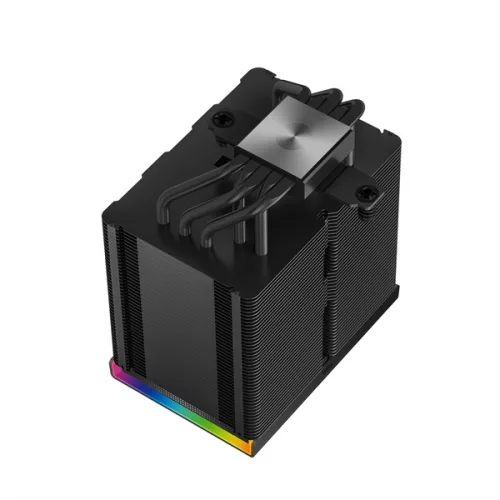 DeepCool CPU Cooler - AK500 DIGITAL PRO (28dB; max, 103,45 m3/h; 4pin csatlakozó, 5 db heatpipe, 12cm, PWM, fekete, RGB)
