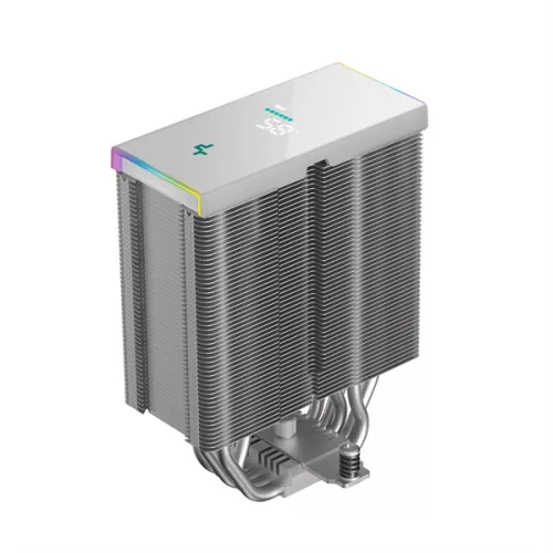 DeepCool CPU Cooler - AK500S DIGITAL SE WH (28dB; max, 117,21 m3/h; 4pin csatlakozó, 5 db heatpipe, 12cm, PWM, fehér)