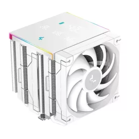   DeepCool CPU Cooler - AK620 DIGITAL PRO WH (25 dB; max, 103,45 m3/h; 4pin csatlakozó, 6 db heatpipe, 2x12cm, PWM, fehér)