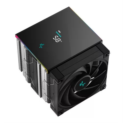 DeepCool CPU Cooler - AK620 DIGITAL SE (28 dB; max, 117,21 m3/h; 4pin csatlakozó, 6 db heatpipe, 2x12cm, PWM, RGB)