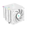 DeepCool CPU Cooler - AK620 DIGITAL SE WH (28 dB; max, 117,21 m3/h; 4pin csatlakozó, 6 db heatpipe, 2x12cm, PWM, RGB)