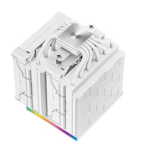 DeepCool CPU Cooler - AK620 DIGITAL SE WH (28 dB; max, 117,21 m3/h; 4pin csatlakozó, 6 db heatpipe, 2x12cm, PWM, RGB)