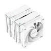 DeepCool CPU Cooler - AK620 WH (28 dB; max, 117,21 m3/h; 4pin csatlakozó, 6 db heatpipe, 2x12cm, PWM)