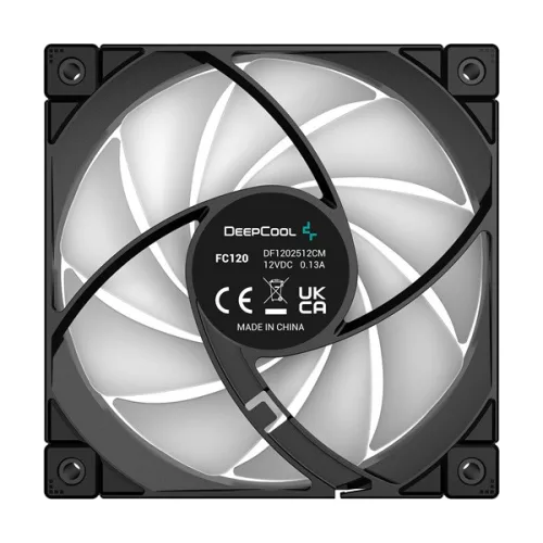 DeepCool Cooler 12cm - FC120 (3 IN 1)  (28dB; max. 105,18 m3/h; 3pin csatlakozó; 3x12cm, ház hűtésre,A-RGB, PWM)