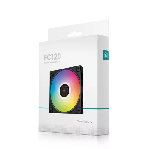 DeepCool Cooler 12cm - FC120  (28dB; max. 105,18 m3/h; 3pin csatlakozó; ház hűtésre,A-RGB, PWM)