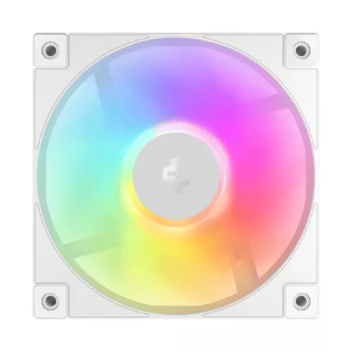 DeepCool Cooler 12cm - FD12 ARGB WH (27,6dB; max. 109,07 m3/h; 3pin csatlakozó; hydro bearing, ház hűtésre, PWM, fehér)