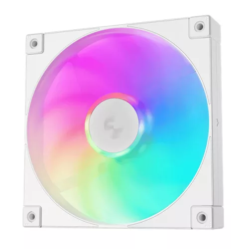 DeepCool Cooler 14cm - FD14 ARGB WH (3in1) (25,6dB; max. 144,09 m3/h; 3pin csatlakozó; hydro bearing, ház hűtésre, PWM)