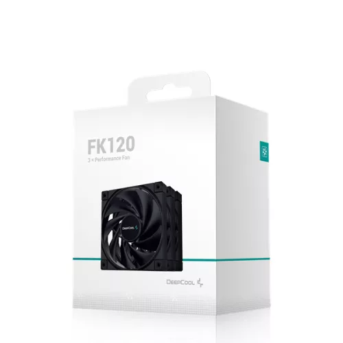 DeepCool Cooler 12cm - FK120 3 IN 1  (28dB; max. 117,21 m3/h; 4pin csatlakozó; ház hűtésre,PWM)