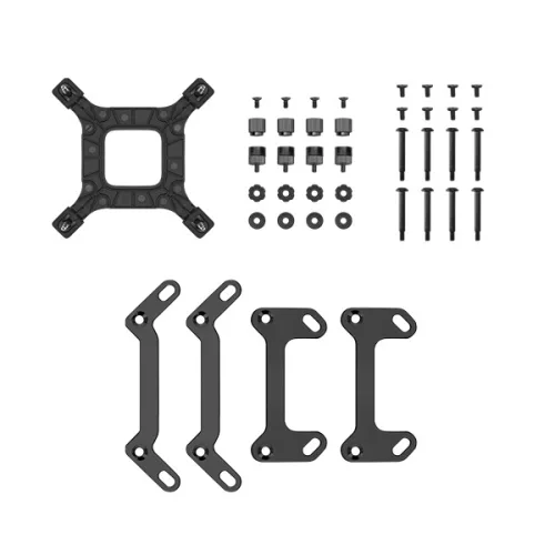 DeepCool CPU Water Cooler - LD240 (max 21dB; max. 122,39 m3/h; 2x12cm, LED kijelző, fekete)