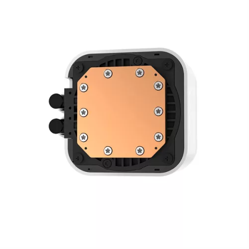 DeepCool CPU Water Cooler - LQ360 WH (max 21dB; max. 122,39 m3/h; 3x12cm, LED kijelző, fehér)