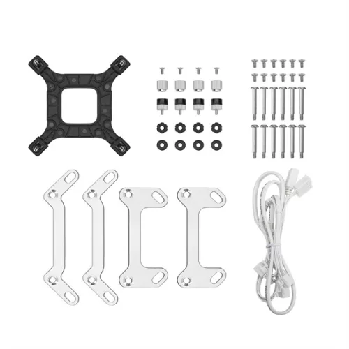 DeepCool CPU Water Cooler - LQ360 WH (max 21dB; max. 122,39 m3/h; 3x12cm, LED kijelző, fehér)