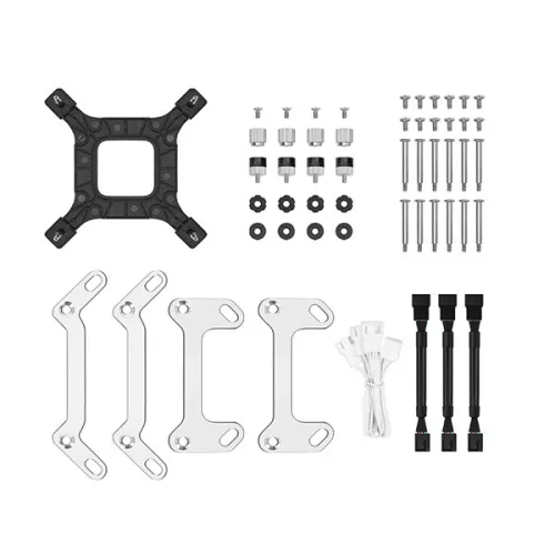 DeepCool CPU Water Cooler - LS720 SE WH (max 19dB; max. 103,38 m3/h; 3x12cm, A-RGB LED, fehér)