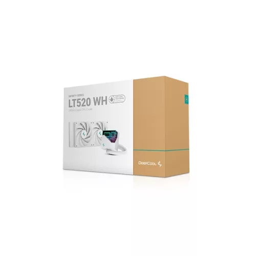 DeepCool CPU Water Cooler - LT520 WH (max 19dB; max. 145,86 m3/h; 2x12cm)
