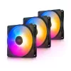 DeepCool Cooler 12cm - RF120 (3 IN 1)   (27dB; max. 95,99 m3/h; 4pin csatlakozó; ház hűtésre, RGB, PWM)
