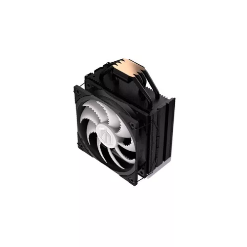 Endorfy CPU Cooler - Fera 5 Black ARGB (12 cm, 4 pin, 4x heatpipe, PWM, TDP 220W, fekete)