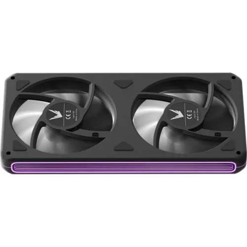 Formula Cooler 12cm - 2db Air Fusion 2 BK (33,46dB,max.42.65 CFM, PWM4-Pin+ARGB3-Pin, hydro bearing, ház hűtésre, ARGB)