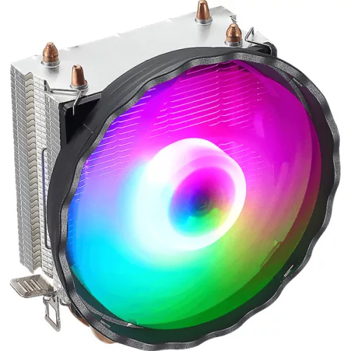 Formula CPU Cooler - Astral FRPW 2P (17-34dB, 4pin csatlakozó, 2 db heatpipe, 9cm, FRGB)