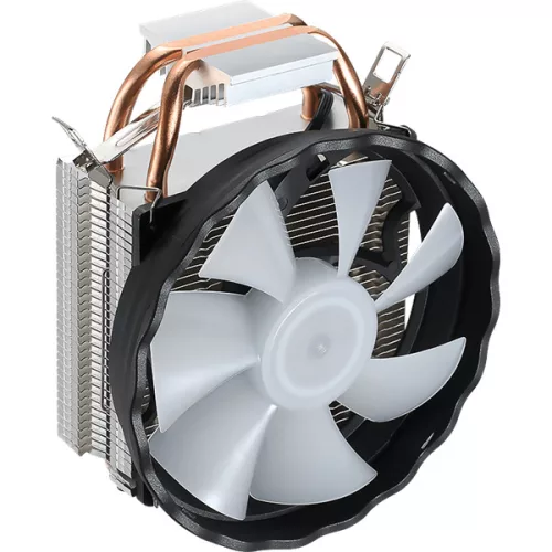 Formula CPU Cooler - Astral FRPW 2P (17-34dB, 4pin csatlakozó, 2 db heatpipe, 9cm, FRGB)