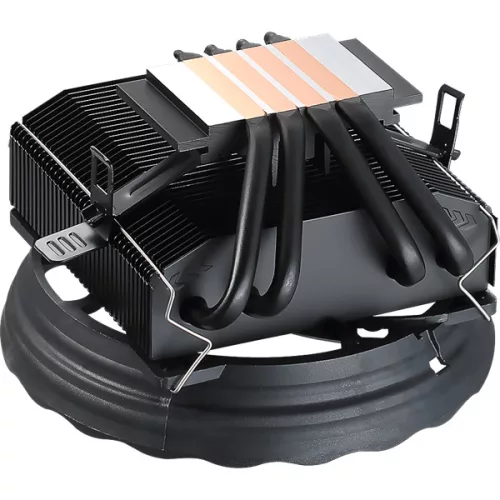 Formula CPU Cooler - Astral Plus FRPW 4P (17-34dB, 4pin csatlakozó, 4 db heatpipe, 9cm, PWM, FRGB)