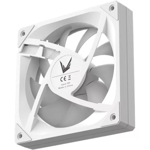 Formula Cooler 12cm - Floe SE 12WH ARPW (25.4dB, max. 38.78 CFM, 4pin csatlakozó, ház hűtésre, ARGB) Fehér