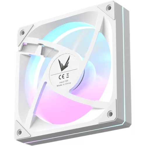 Formula Cooler 12cm - Floe SE 12WH ARPW (25.4dB, max. 38.78 CFM, 4pin csatlakozó, ház hűtésre, ARGB) Fehér