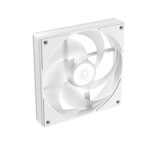ID-Cooling Cooler 12cm - AS-120-ARGB-W (27,2dB, max. 98,54 m3/h, 4pin, PWM, 12cm, ARGB, fehér)