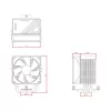 ID-Cooling CPU Cooler - FROZN A400 BLACK (25,8dB; max. 77,81 m3/h; 4pin csatlakozó, 4 db heatpipe, 9cm, PWM)