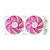 ID-Cooling CPU Water Cooler - FX240 INF PINK (29.9dB; max. 132,52 m3/h; 2x12cm, A-RGB, rózsaszín)