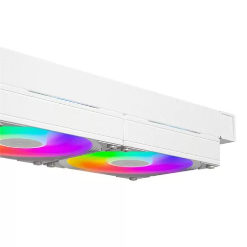 ID-Cooling CPU Water Cooler - FX240 INF WHITE (27.2dB; max. 98,54 m3/h; 2x12cm, A-RGB, fehér)
