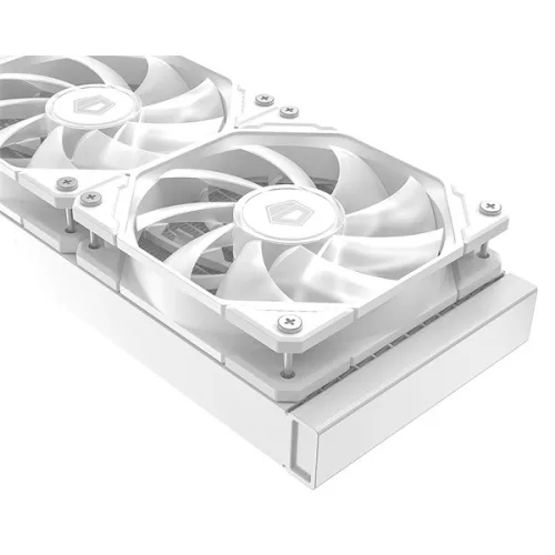 ID-Cooling CPU Water Cooler - FX240 INF WHITE (27.2dB; max. 98,54 m3/h; 2x12cm, A-RGB, fehér)