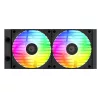 ID-Cooling CPU Water Cooler - FX240 INF (27.2dB; max. 98,54 m3/h; 2x12cm, A-RGB, fekete)