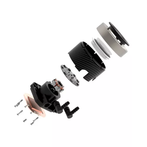 ID-Cooling CPU Water Cooler - FX240 INF (27.2dB; max. 98,54 m3/h; 2x12cm, A-RGB, fekete)