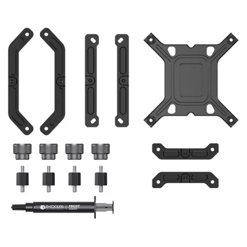 ID-Cooling CPU Water Cooler - FX240 INF (27.2dB; max. 98,54 m3/h; 2x12cm, A-RGB, fekete)
