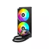 ID-Cooling CPU Water Cooler - FX240 LCD (27,2dB; max. 98,54 m3/h; 2x12cm, A-RGB, fekete)