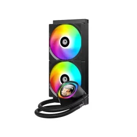   ID-Cooling CPU Water Cooler - FX240 LCD (27,2dB; max. 98,54 m3/h; 2x12cm, A-RGB, fekete)