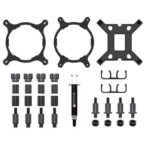 ID-Cooling CPU Water Cooler - FX280 PRO SE (24.9dB; max. 122,66 m3/h; 2x14cm, fekete)