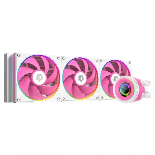ID-Cooling CPU Water Cooler - FX360 INF PINK (29.9dB; max.132,52 m3/h; 3x12cm, A-RGB, rózsaszín)