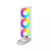 ID-Cooling CPU Water Cooler - FX360 LCD WHITE (27.2dB; max.98,54 m3/h; 3x12cm, A-RGB, fehér)