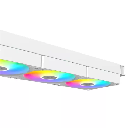 ID-Cooling CPU Water Cooler - FX360 LCD WHITE (27.2dB; max.98,54 m3/h; 3x12cm, A-RGB, fehér)