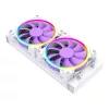 ID-Cooling CPU Water Cooler - PINKFLOW 240 DIAMOND PURPLE (16,3-33,5dB; max. 93,78 m3/h; 2x12cm)