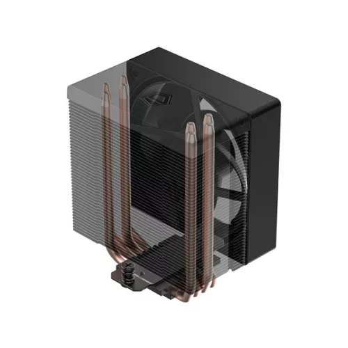 ID-Cooling CPU Cooler - SE-904-XT BLACK (29,1dB; max. 80,02 m3/h, 4pin csatlakozó, 3 db heatpipe, 9cm, PWM)